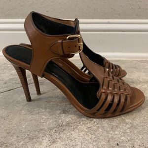 Coach Leather heeled sandal